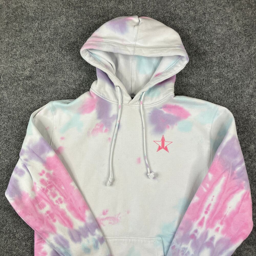 Jeffree Star Hoodie Mens L Tie-Dye Pullover Pastel Graphic Logo Streetwear